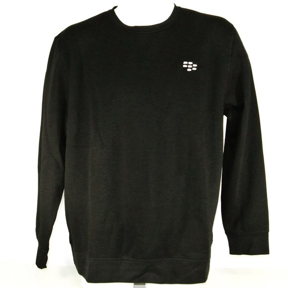 BLACKBERRY BBM VIntage Tech Black Sweatshirt Employee Uniform Shirt Size… - Picture 4 of 10